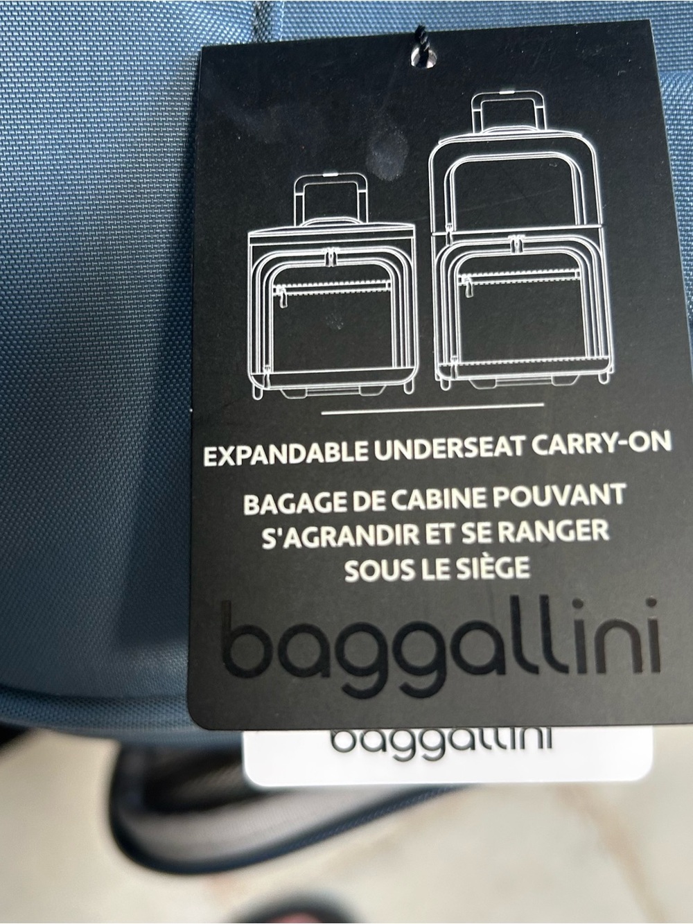 NEW WITH TAGS. BAGGALLINI EXPANDABLE Carry-On / under the seat luggage - Picture 11 of 11